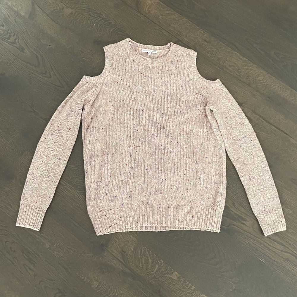 Cold shoulder sweater